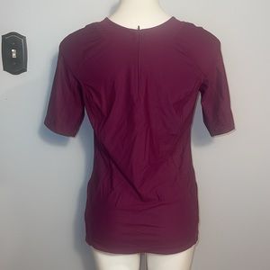 Athleta ladies purple performance top. Short sleeve. Medium.